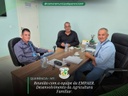 Equipe da EMPAER se reuniu com o Presidente da Câmara Municipal, Luiz Vezaro.