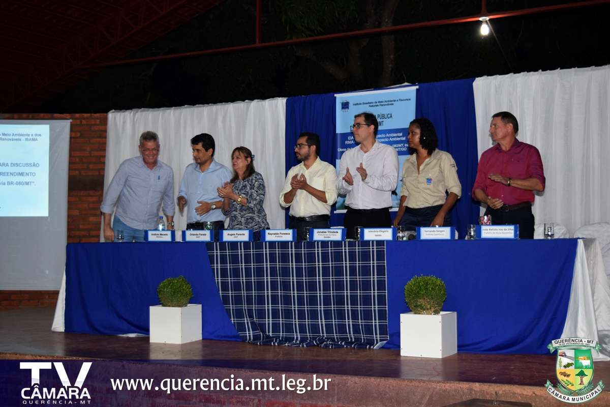 Pavimentação da BR-080 foi discutida em Audiência Pública em Ribeirão Cascalheira (MT).