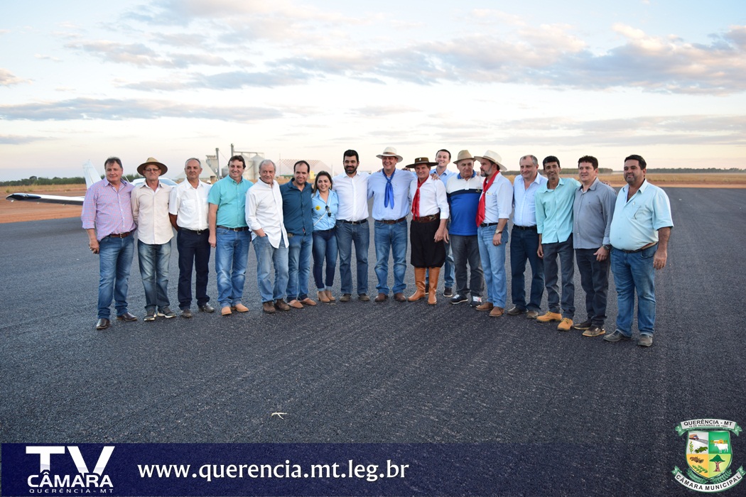 Querência Inaugura primeira etapa do Aeroporto Municipal em tempo Recorde.